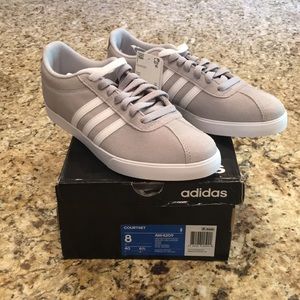 Adidas Courtset Shoes Sz 8 Grey/White